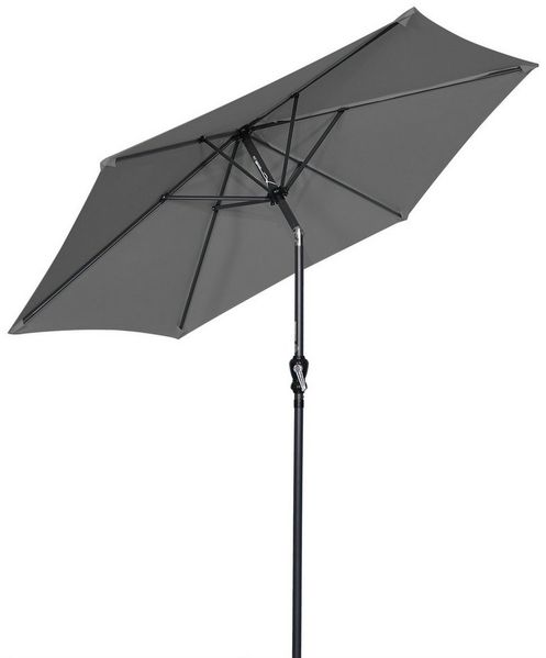 Angel Living Sonnenschirm Gartenschirme aus Polyester Ø 250 cm, Rund, UV-Schutz 50+, PA-Beschichtung,Leicht verstaubar,Abnehmbares Handwaschbares Verdeck