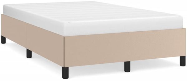 Einzelbettgestell Design für Erwachsene ohne Matratze Cappuccino-Braun 120x190cm Kunstleder d4223e