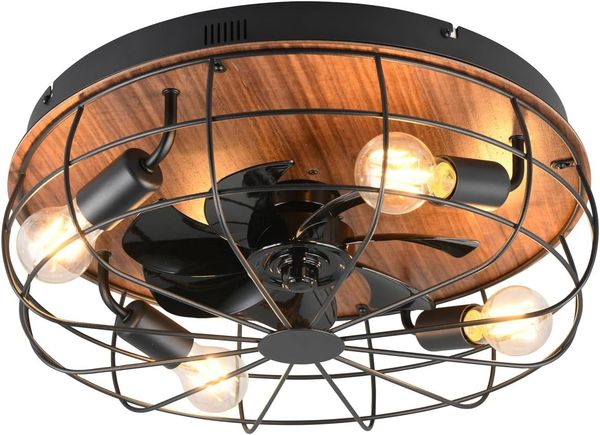 lightling Deckenleuchte Trutti, Ventilator, 3 Stufen, Fernbedienung, Timer, getrennt schaltbar