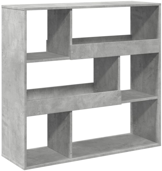 vidaXL Bücherregal/Raumteiler Betongrau 100x33x94,5 cm 854439