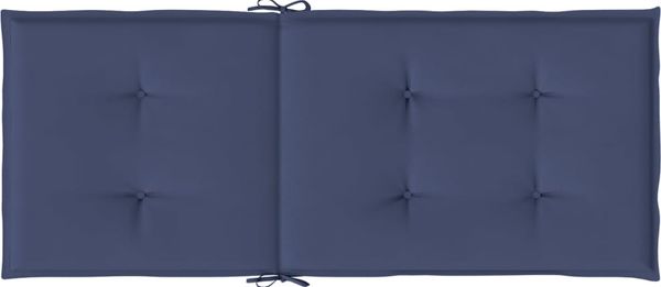 vidaXL Hochlehner-Auflagen 2 Stk. Marineblau Stoff 378611 Bild 7