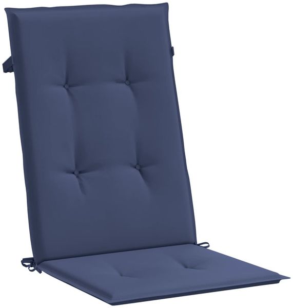 vidaXL Hochlehner-Auflagen 2 Stk. Marineblau Stoff 378611 Bild 4