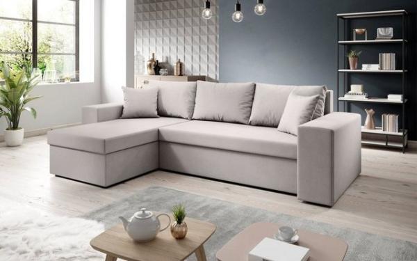 Luxusbetten24 Schlafsofa Designer Sofa Denver, mit Stauraum und Schlaffunktion Bild 2