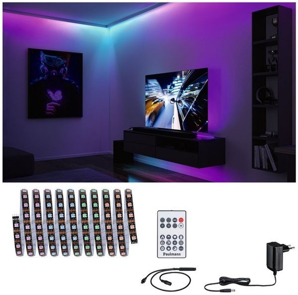 Paulmann 78887 EntertainLED LED Stripe Dynamic RGB 3m 10VA Komplettset