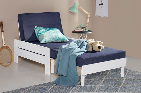 OTTO home Ausziehbett "ROBIN ", Bett, Made in Europe, FSC® zertifiziertes Massivholz, zertifiziertes Massivholz, ohne Auflagen