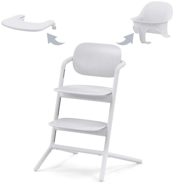 Cybex Lemo 3-in-1-Hochstuhl-Set All White