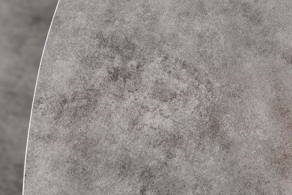 Design Esstisch AMICA 120cm anthrazit Beton-Optik Keramik schwarzes Metall-Gestell Bild 6