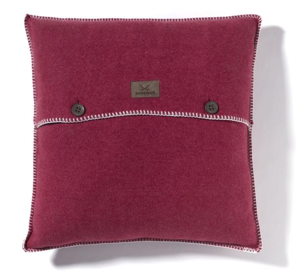 Kissenhülle SANSIBAR rot (BL 45x45 cm)