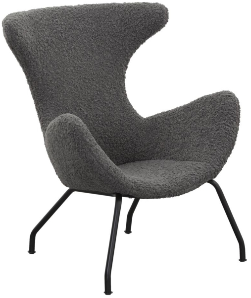 SalesFever Relaxsessel Teddyfell grau