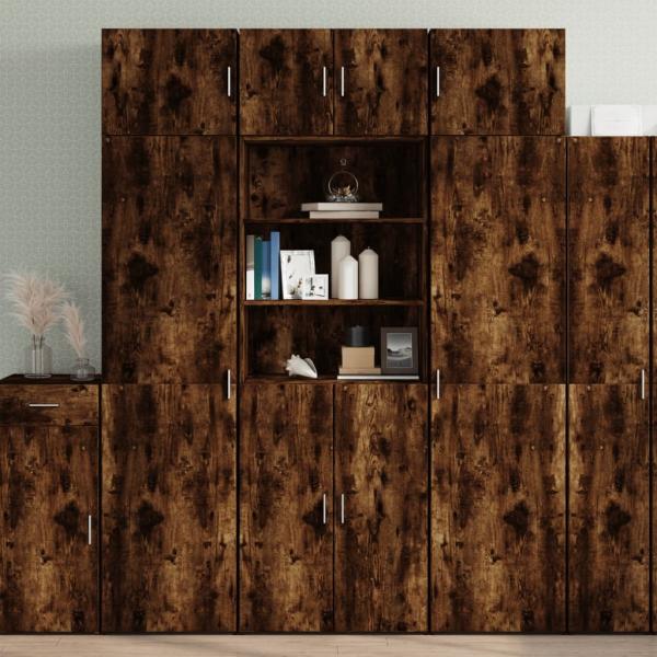 vidaXL Hochschrank Räuchereiche 70x42,5x225 cm Holzwerkstoff 3281319