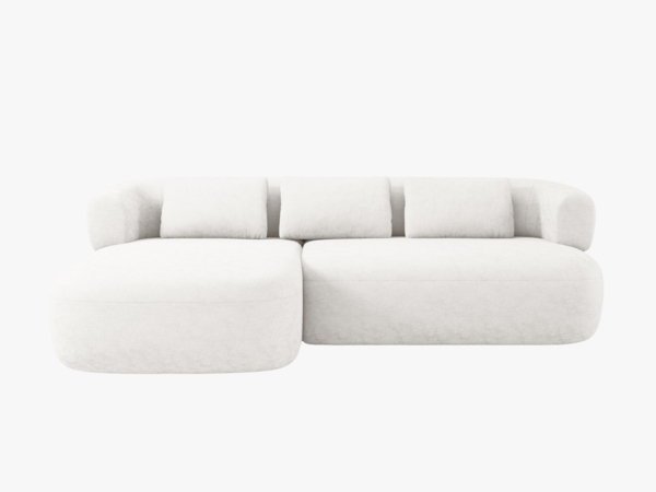 Micadoni 5-Sitzer Ecksofa Jenny Links Chenille Perfect Harmony Helles Beige