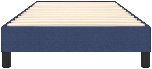 vidaXL Polsterbett, Stoff, 25,0 cm, Blau, 80x200 cm, mit Lattenrost, Schwarz Bild 5