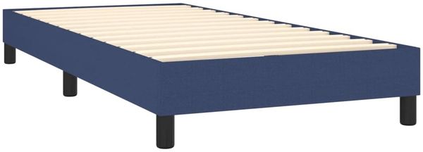 vidaXL Polsterbett, Stoff, 25,0 cm, Blau, 80x200 cm, mit Lattenrost, Schwarz Bild 4
