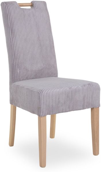 casa NOVA Polsterstuhl JASMIN BHT 46x101x62 cm grau Esszimmerstuhl Freischwinger Schwingstuhl