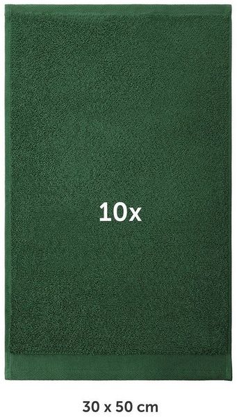 Blumtal Gästehandtücher Premium 10er Set Gästehandtücher rechteckig 30x50cm, Frottee (10-St), Handtücher Set, 100% Baumwolle Bild 2