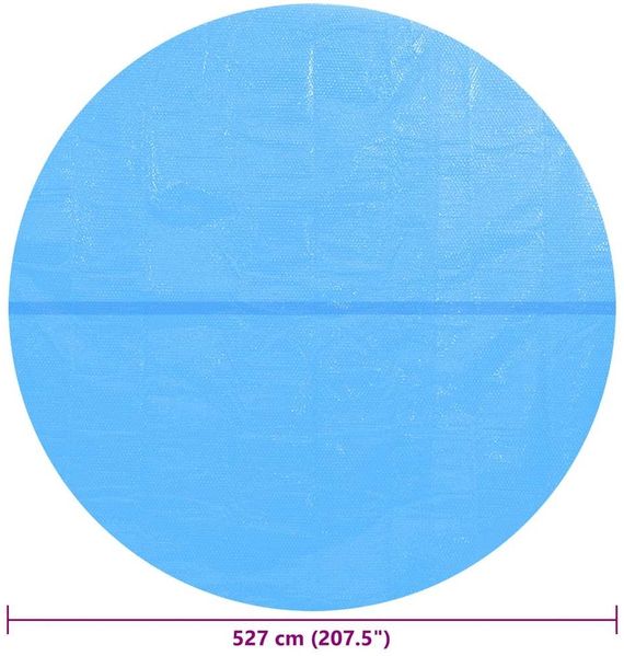 vidaXL Poolabdeckung Blau 527 cm PE 92147 Bild 6