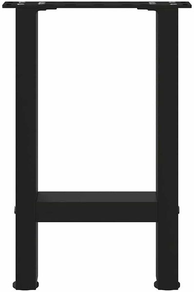 vidaXL Couchtischbeine Schwarz 2 Stk. 38x(42-43) cm Stahl 4013276 Bild 5