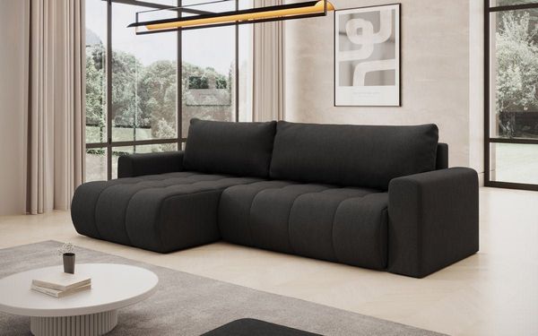 Luxusbetten24 Schlafsofa Designer Sofa Venezia, mit Schlaffunktion und Stauraum