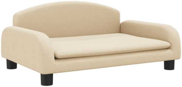 vidaXL Kindersofa Creme 70x45x30 cm Stoff 3196357