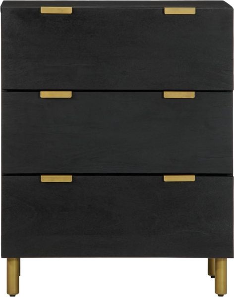 2 Stk. Sideboards, Kommoden Schwarz 60x33x75 cm Holzwerkstoff j3564p Bild 4
