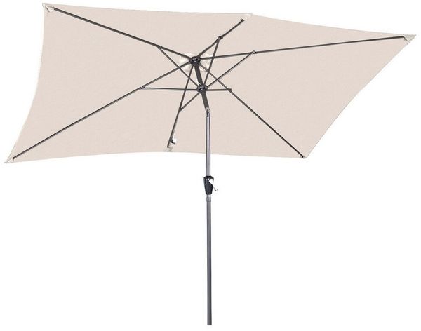 Angel Living Sonnenschirm 200x300 cm, Großer Gartenschirm mit Kurbel für Terrasse & Garten, LxB: 295x194 cm, neigbar, UV30+ & wasserabweisend, ohne Ständer