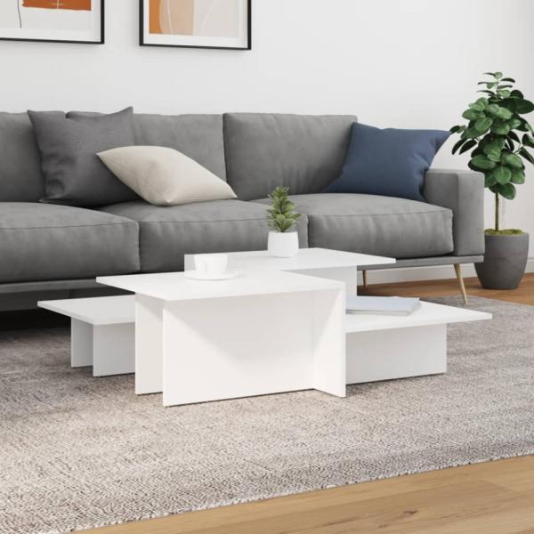 vidaXL Couchtische 2 Stk. Weiß Holzwerkstoff 3216149