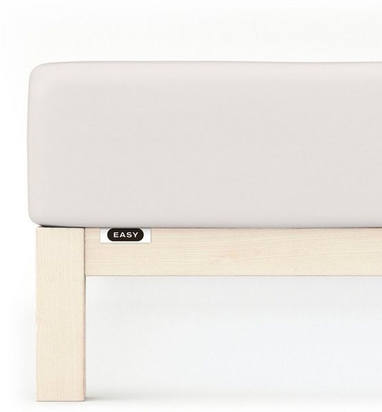 Schlafgut 'Easy' Spannbettlaken, MADE IN GREEN by OEKO-TEX®, Gummizug: rundum, Jersey Elasthan, Sand Light, M 120x200cm - 130x220cm