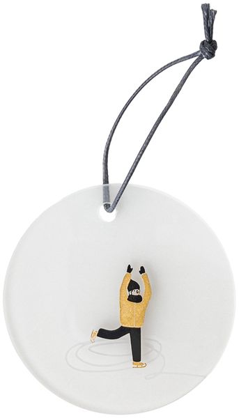 Räder Schneetag Glashänger Schlittschuh fahren D. 7cm
