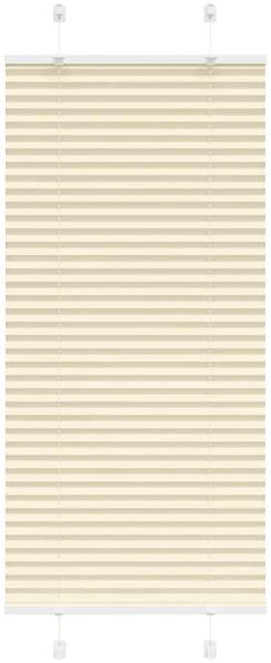 vidaXL Plissee Creme 65x150 cm Stoffbreite 64,4 cm Polyester 4015289