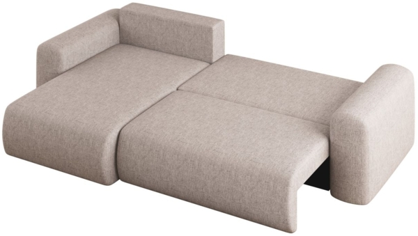 Ecksofa Schlafsofa FLORA Stoff Verita Dunkelgrün Ottomane Links Bild 3