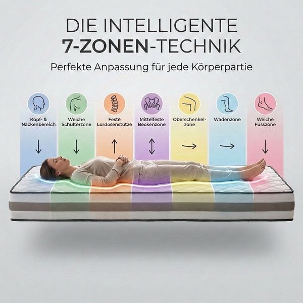 Taschenfederkernmatratze Federkernmatratze mit Komfortschaum-Polsterung, KNERST