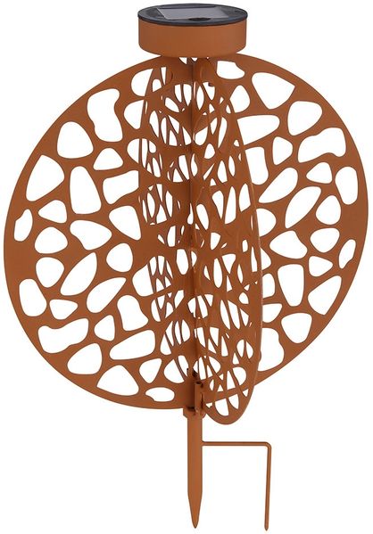 LED Solarleuchte, rost, Erdspieß, H 30 cm
