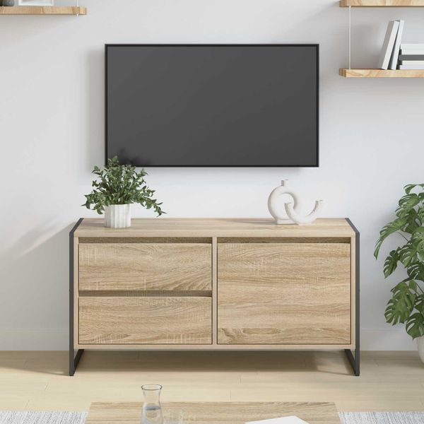 TV-Lowboard, TV-Schrank Sonoma 100x36x49.5 cm Holzwerkstoff