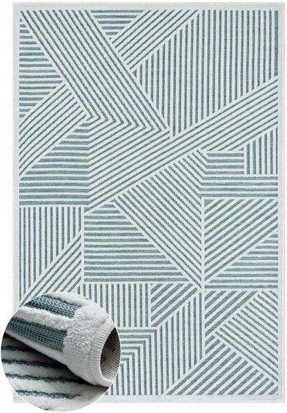 Myflair Möbel & Accessoires Teppich Vill, LAGERRÄUMUNG!, rechteckig, Höhe: 8 mm, modernes Design, Hoch-Tief Effekt, Outdoor geeignet, Balkon, Terrasse