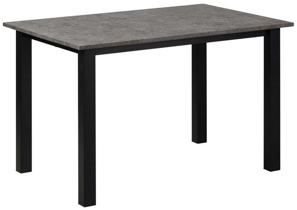 OTTO home Esstisch Babetta, schwarzes pulverbeschichtetes Metallgestell, verschiedene Breiten
