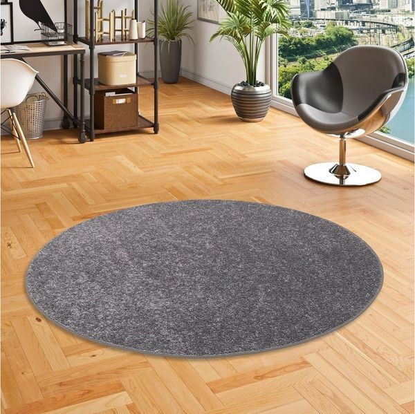 Snapstyle Hochflor-Teppich Hochflor Velours Teppich Cottage Rund, Rund, Höhe: 22 mm