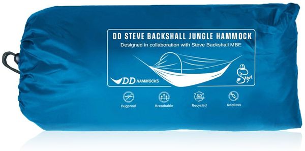 DD Hammocks DD Steve Backshall Jungle Hängematte blau recycelt inklusive Montagematerial blau DD-00230