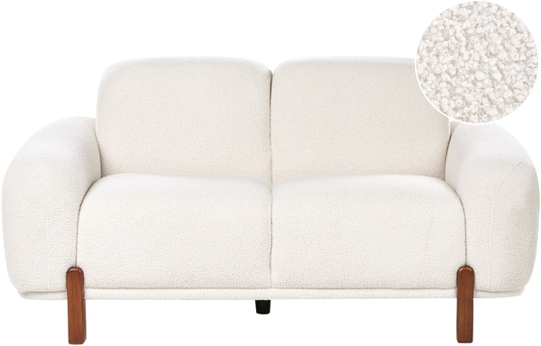 Sofa 2-Sitzer ODNES Bouclé Weiß
