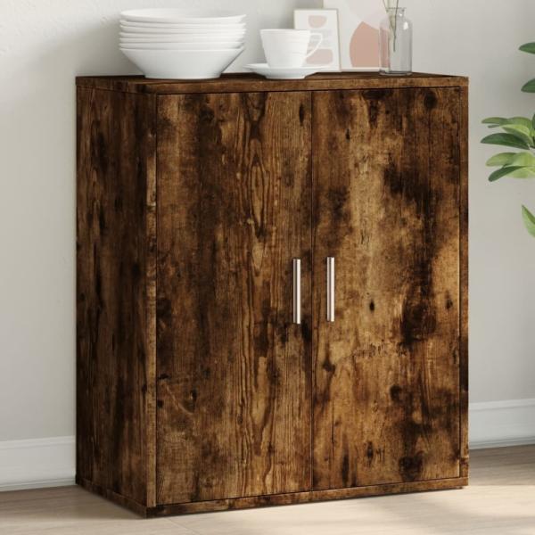 vidaXL Sideboard Räuchereiche 60x31x70 cm Holzwerkstoff 840461