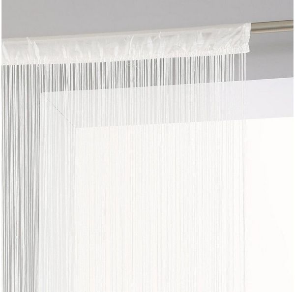 Home-trends24. de Fadenvorhang Türvorhang Fadenvorhang Vorhang Türvorhang Gardine Insektenschutz, Stangendurchzug, halbtransparent