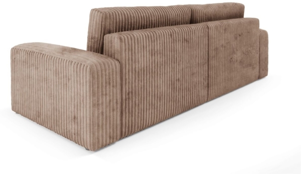 Sofa 3-Sitzer mit Schlaffunktion NATALIA in Stoff Tilia Beige Bild 2