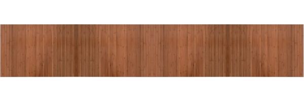 vidaXL Teppich Rechteckig Braun 70x400 cm Bambus 376758 Bild 2