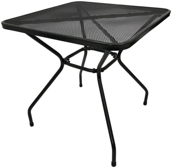 TPFGarden Gartentisch GLASGOW (Bistrotisch - Gartentisch aus Streckmetall pulverbeschichtet, Hochwertiger und robuster Metalltisch dunkelgrau), Outdoor Esstisch - Terrassentisch - Maße (BxHxT): 70 x 72 x 70 cm