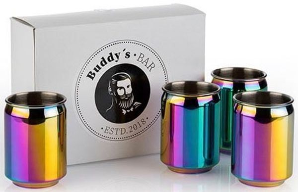 Buddy's Becher Can, 4-tlg, Edelstahl, 350 ml, 4-teilig