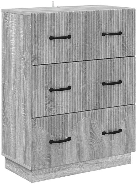 vidaXL Schubladenschrank Graues Sonoma 66 x 34,5 x 87 cm Holzwerkstoff 895301