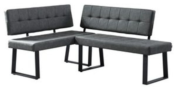 B&D home Eckbank AKA (2-St), beidseitig montierbar, gepolstert, mit Rückenlehne Bild 6