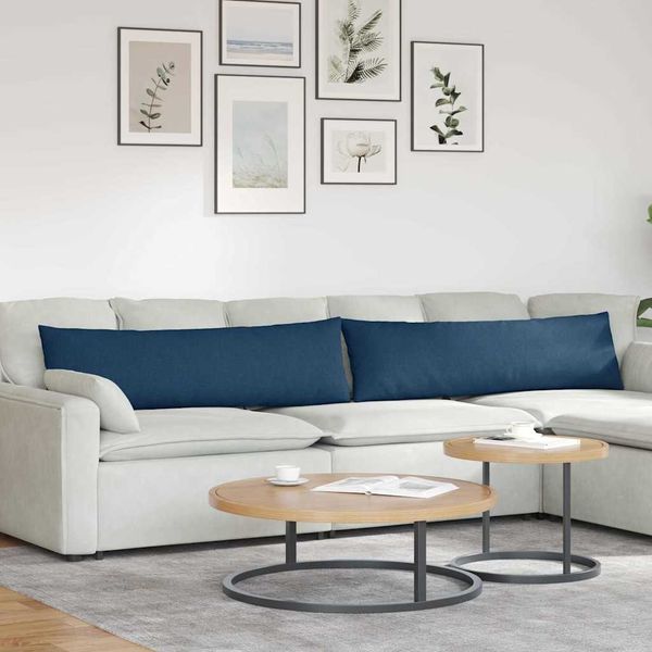 vidaXL Sofakissen 2 pcs Blau 145 x 40 cm Stoff 42013833