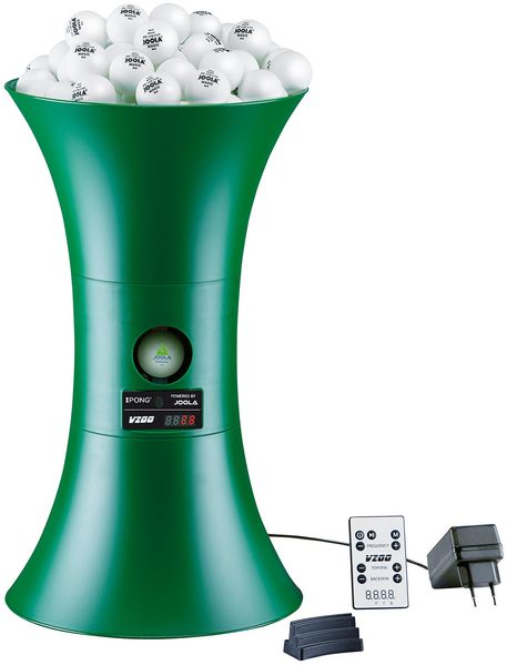 Joola Tischtennis-Roboter "iPong V200", Ballmaschine - Tischtennistrainer für 40+ mm Tischtennisbälle mit Fernbedienung