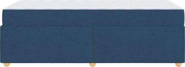 vidaXL Bettrahmen mit Matratze Blau 90 x 190 cm Stoff 3399327 Bild 6