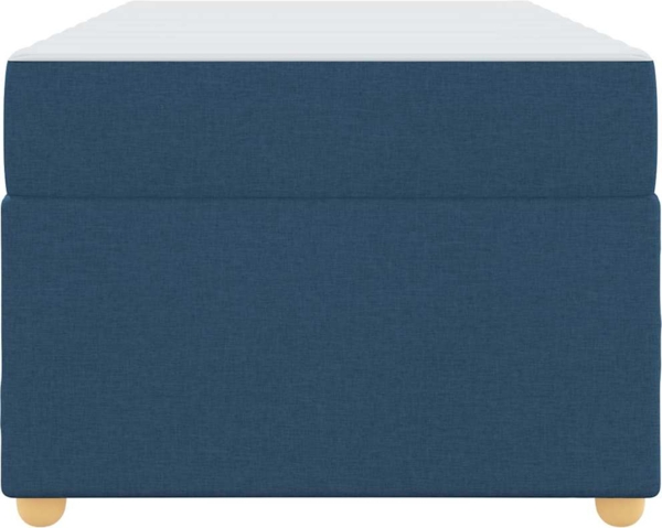 vidaXL Bettrahmen mit Matratze Blau 90 x 190 cm Stoff 3399327 Bild 5